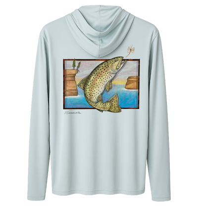 Adventure Shield Sun Hoodie-Rainbow Trout