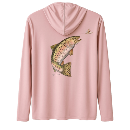 Adventure Shield Women’s Sun Hoodie-Rainbow Trout