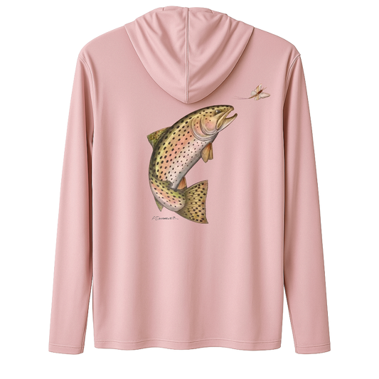 Adventure Shield Women’s Sun Hoodie-Rainbow Trout