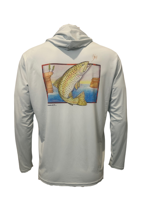 Adventure Shield Sun Hoodie-Rainbow Trout