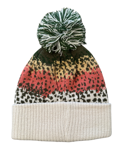 Outdoor Source Fish Skin Rainbow Trout Pom Beanie
